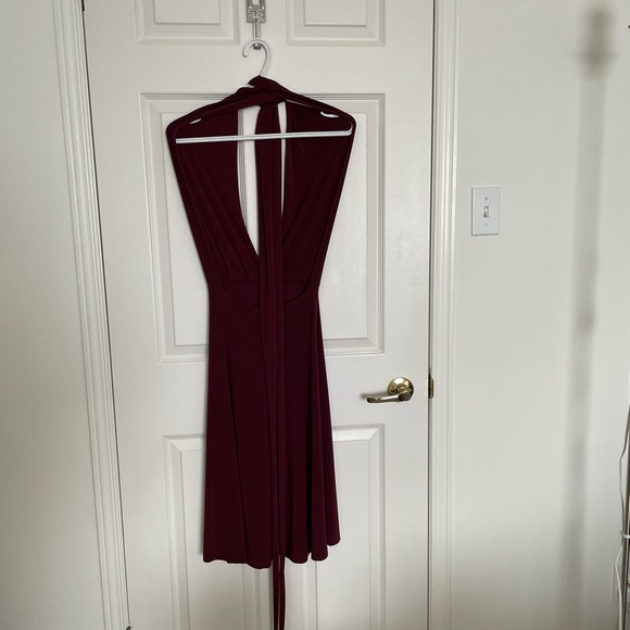 Arroh & Bow Infinity Dress Burgundy - Picture 7 of 9